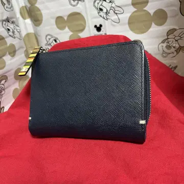 PaulSmith 폴스미스 접이식 지갑 지퍼 스트로우 그레인 네이비!!