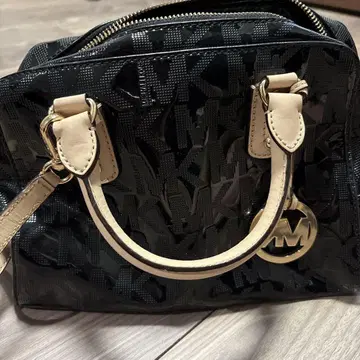 Michael Kors 블랙 합성 피혁 백