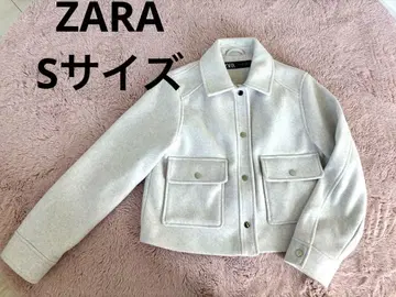 [ 새상품 ] ZARA 자라 아우터 자켓 화이트 베이지 S 사이즈