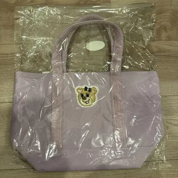 페일러 올드 테디걸 와펜 토트백 페일 퍼플