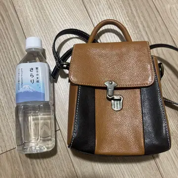 Motherhouse 브라운과 블랙 스트라이프 숄더백