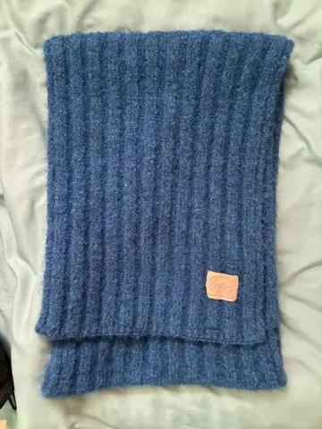 sinoon 다크 블루 울 머플러