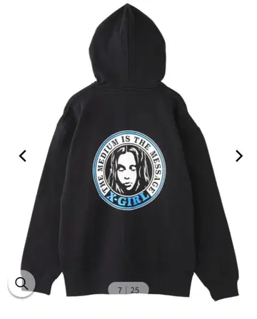 새상품 X-girl LOGO FACE SWEAT 엑스걸 맨투맨