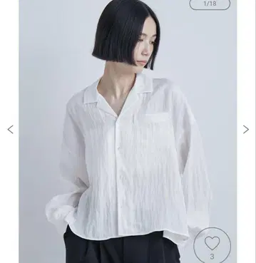 컴팩트 오픈 카라 셔츠