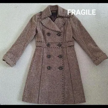 [ 새상품급 ] 플라질 FRAGILE 트위드 코트 사이즈 36 S