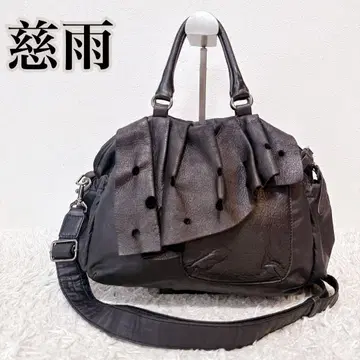 지우 센소유니코 천연 가죽 나일론 2way 핸드백 숄더백