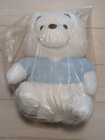 곰돌이 푸 빨간 볼 점보 블루 화이트 봉제 인형