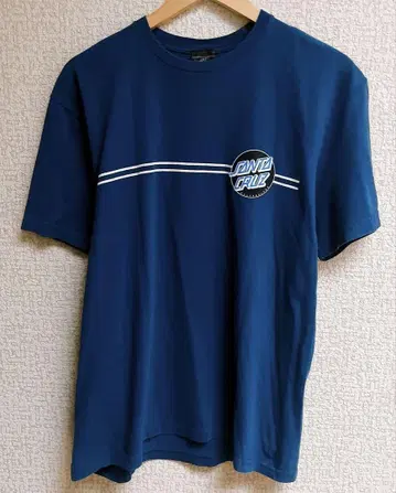 SANTA CRUZ 산타크루즈 반팔 T셔츠 양면 프린트 M 네이비