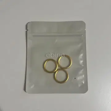 ebine 반지 링 Trois Tube Ring 16호 골드 3개