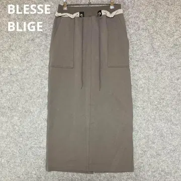 BLESSE BLIGE 드로우 스트링 타이츠 스커트 그레이