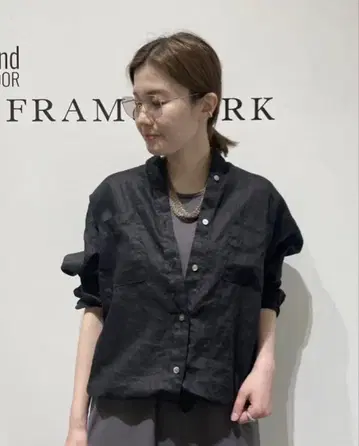 FRAMeWORK 프렌치 린넨 드로스트 셔츠