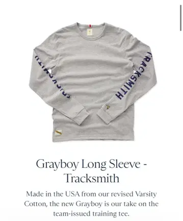 Tracksmith 트랙스미스 셔츠 xs