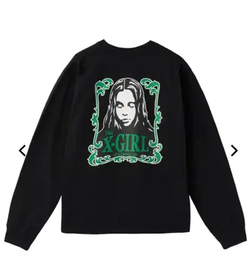 새상품 X-girl ORNAMENT FACE L/S TEE 엑스걸