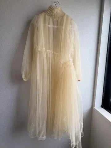 Chika Kisada 튤 하이넥 원피스