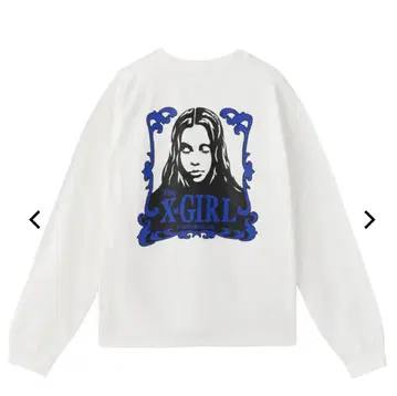 새상품 X-girl ORNAMENT FACE L/S TEE 엑스걸