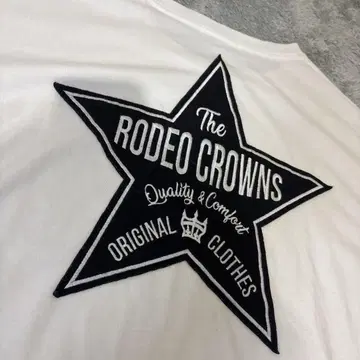 RODEO CROWNS 긴팔 T셔츠 프리 사이즈 화이트 로데오 크라운