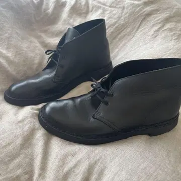 Clarks 클락스 데저트 부츠 가죽 블랙 UK8