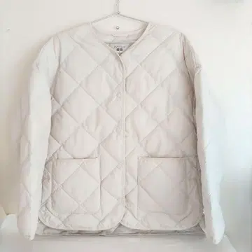 UNIQLO PUFFTECH 퀼팅 자켓 M 화이트