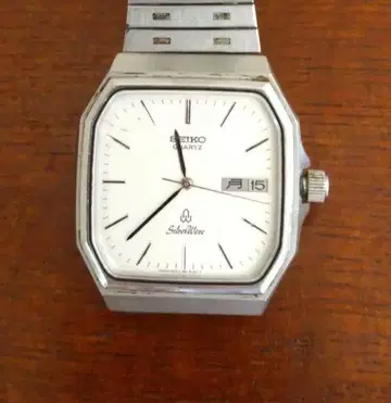 가동품 SEIKO 세이코 실버 웨이브 빈티지 남성용 손목시계