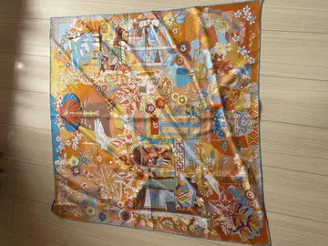 짐 톰슨 꽃무늬 실크 스톨 약 83cm x 83cm
