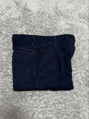 UNITED TOKYO 12oz 데님 와이드 슬랙스 BLUE