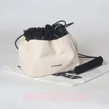 JIL SANDER 리버서블 캔버스 가죽 백 질 샌더