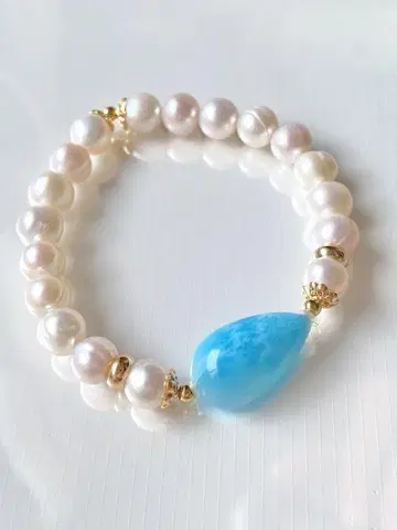 [최종 가격 인하] 라리마 x 진주 디자인 팔찌