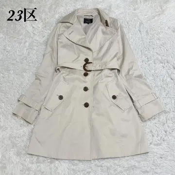 23구 트렌치코트 롱 38 베이지 온워드