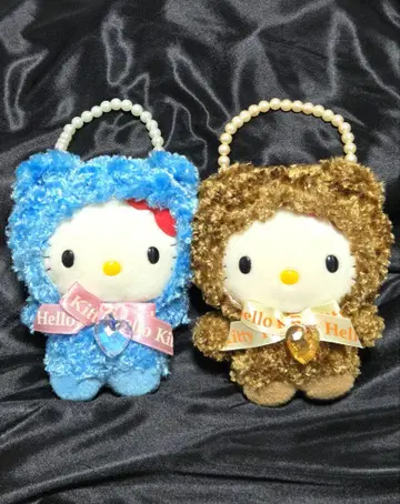 헬로키티 HELLO KITTY 봉제 인형 백 가마구치 파우치