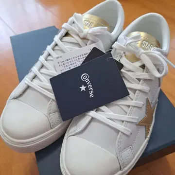 Converse ALL STAR 화이트 골드 트리오스타 24cm 새상품