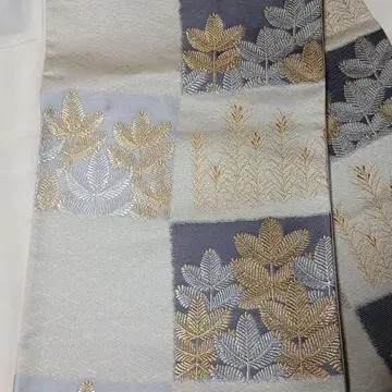 순수 실크 후쿠로 오비 와카마츠 롯츠