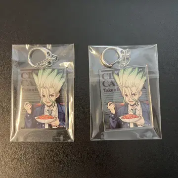 Dr.STONE AMOCAFE 아크릴 키링 센쿠 2개 세트