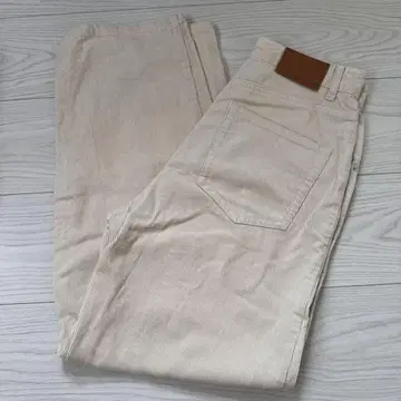 PAGEBOY 코듀로이 스트레이트 팬츠 화이트 M