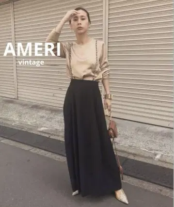 [컨디션 최상] AMERI 체인 서스펜더 스커트