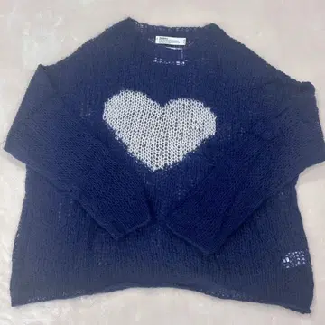 [ 새상품급 ] DAIRIKU 하트 모헤어 니트 풀오버