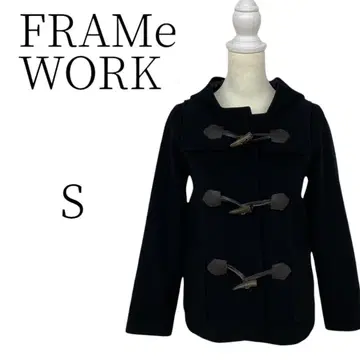 FRAMe WORK 프레임워크 블랙 더플 코트 타운 유스 S