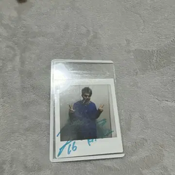타케우치 카이세이 사인 폴라로이드