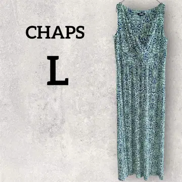 새상품급 CHAPS L 사이즈 슬리브리스 롱 원피스