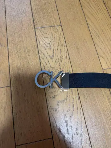 CK 블랙 로고 벨트