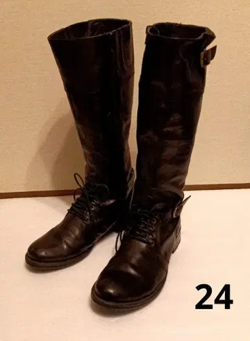 [ 24 ] 가죽 롱 부츠 블랙 키다리 아저씨
