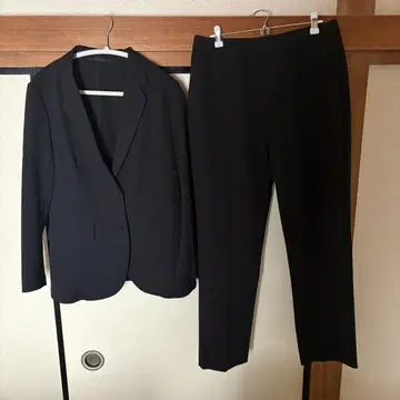 유니클로 감동 자켓 감동 슬림 팬츠 셋업 블랙 XL