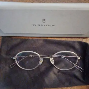 ZOFF UNITED ARROWS 실버 오벌 안경