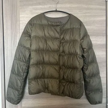 새상품급! PYRENEX 칸느 38 다운 자켓 올리브