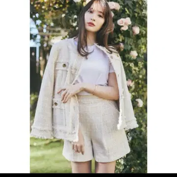 herlipto Cotton-blendBleltedtweedJacket