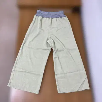 BARESLEY 라이트 그린 와이드 팬츠