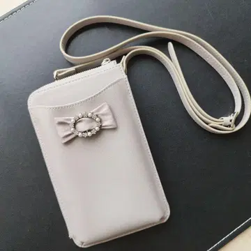 TO BE CHIC 뤼뱅 스마트폰 미니백 지갑 베이지