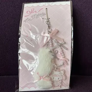 산리오 마이멜로디 화이트 고양이 발레리나 스트랩