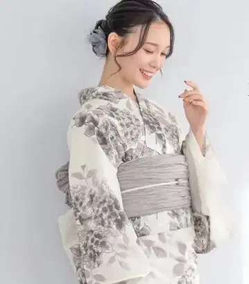 새상품 유카타 수국
