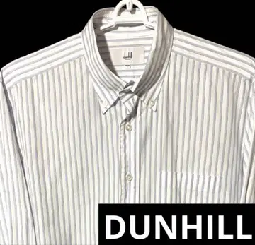 DUNHILL M L 와이셔츠 Y셔츠 스트라이프 긴팔 비즈니스 셔츠