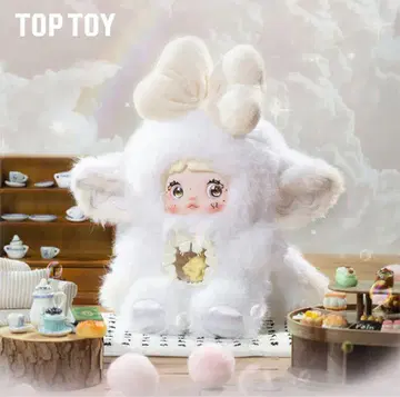 TOP TOY 귀 달린 화이트 봉제 인형 nommi